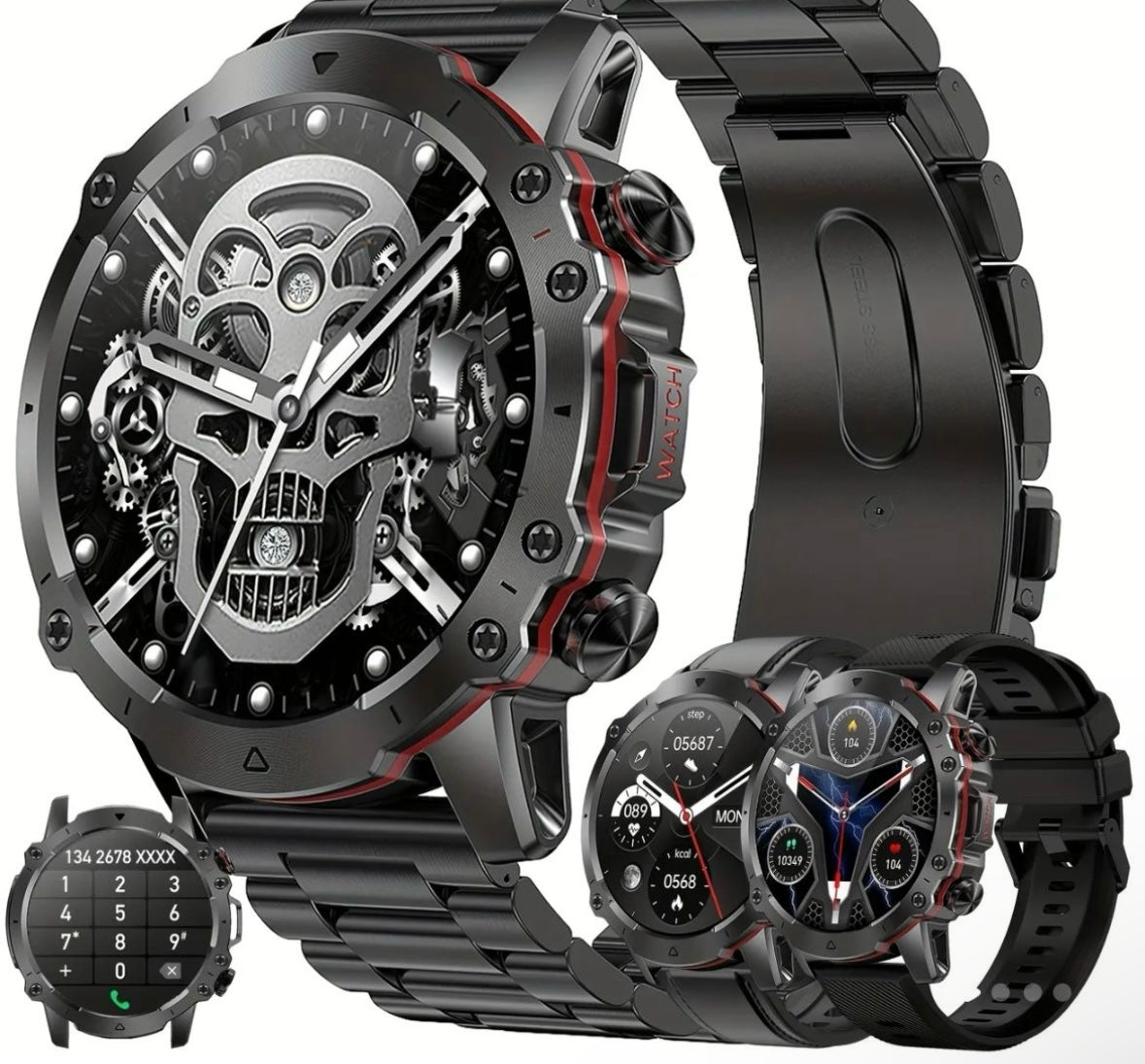 RELOJ PARA HOMBRE | SMART SKULL WATCH