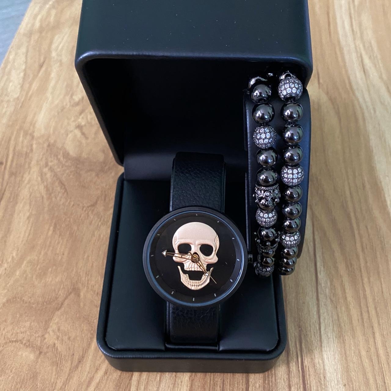 SET DE RELOJ, PULSERAS Y DIJE PARA MUJER | LUXURY LEATHER PACKET