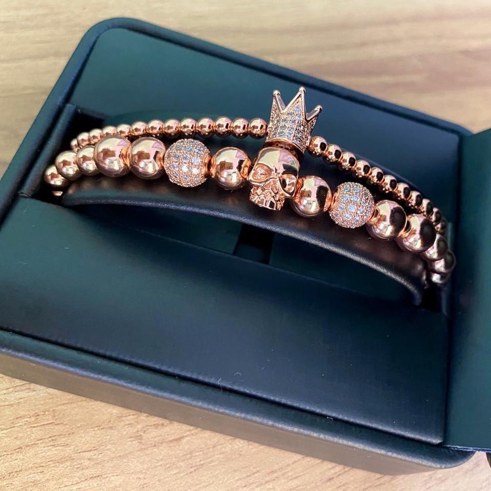 SET DE RELOJ, PULSERAS Y DIJE PARA MUJER | LUXURY ROSE GOLD PACKET