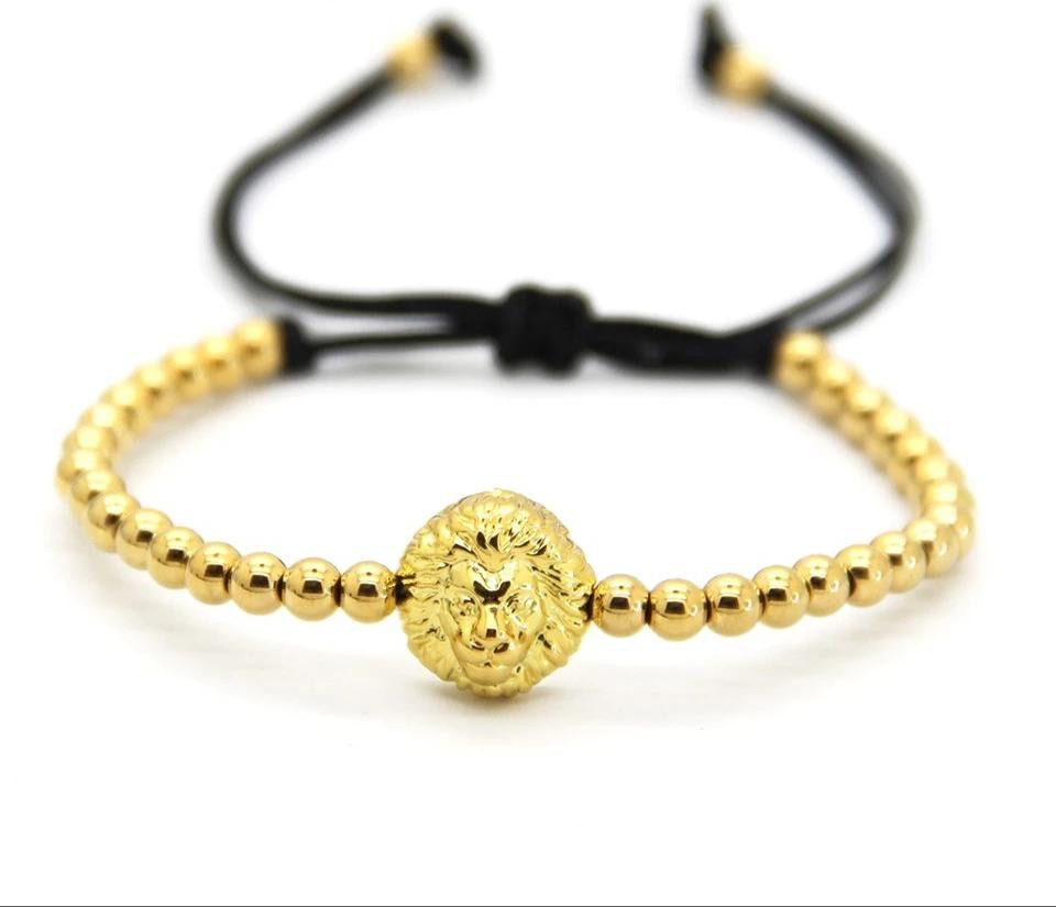 SET DE PULSERAS PARA HOMBRE | KING LION GOLD