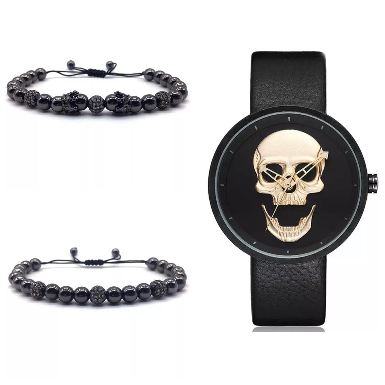 SET DE RELOJ, PULSERAS Y DIJE PARA MUJER | LUXURY LEATHER PACKET