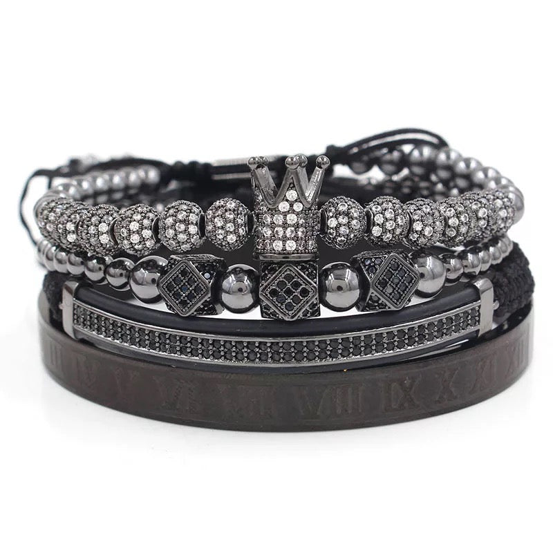 RELOJ Y PULSERAS PARA HOMBRE | DÚO MASTER BLACK