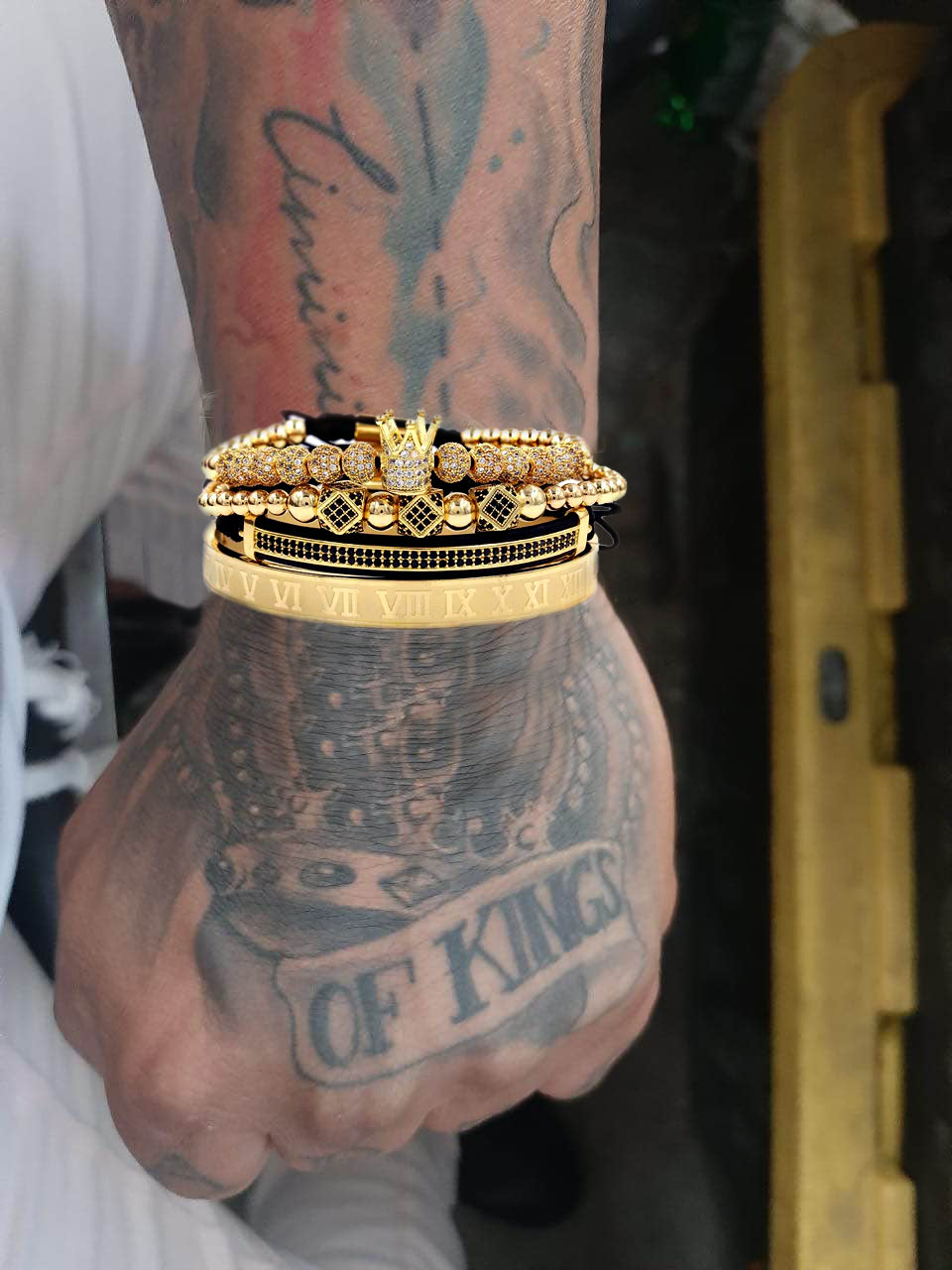 SET DE PULSERAS UNISEX | MASTER ORO