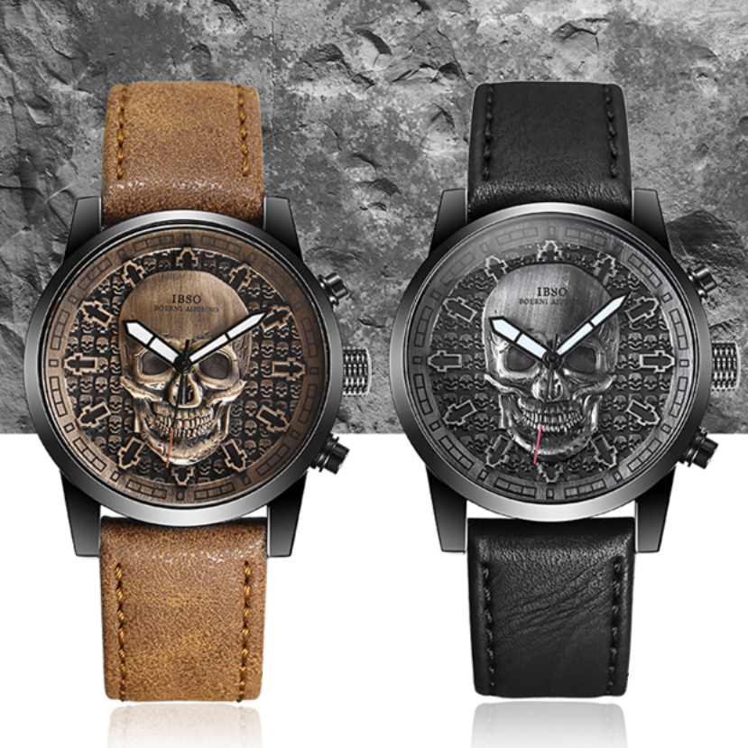 RELOJ PARA HOMBRE | SKULL BROWN