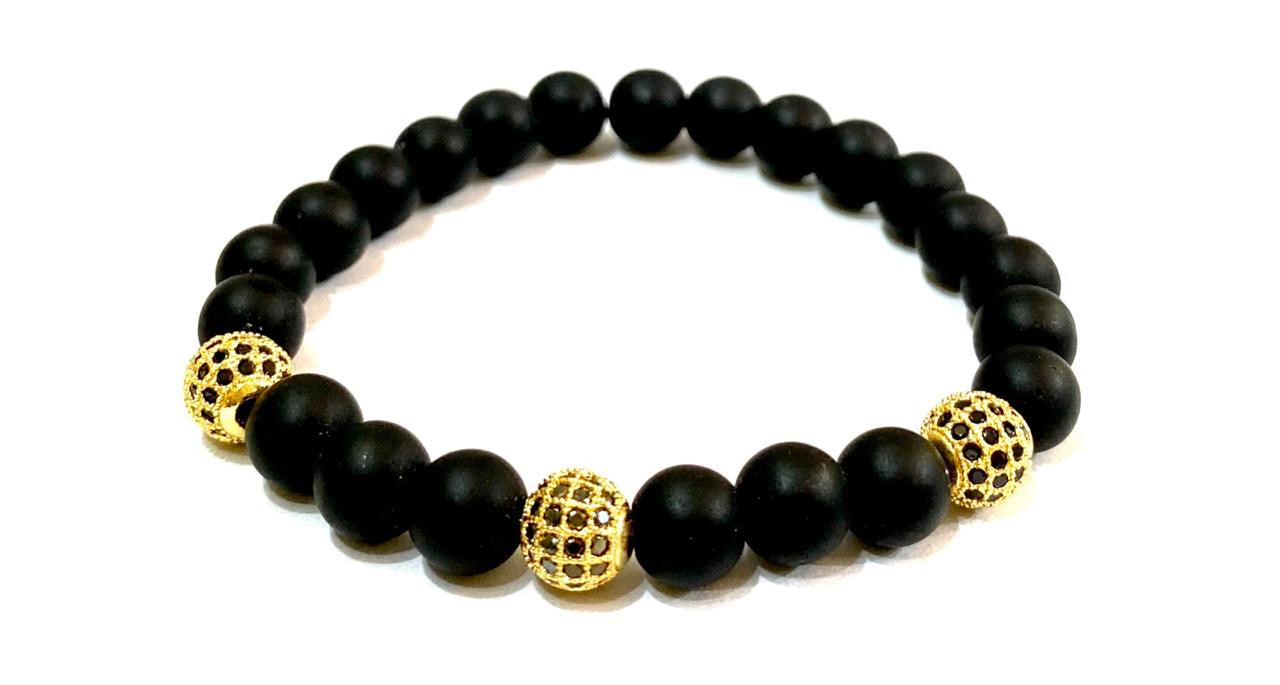 SET DE PULSERAS PARA HOMBRE | KING BAR GOLDEN