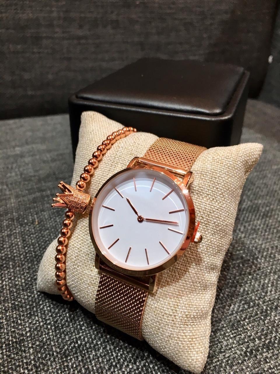 SET DE RELOJ, PULSERAS Y DIJE PARA MUJER | LUXURY ROSE GOLD PACKET