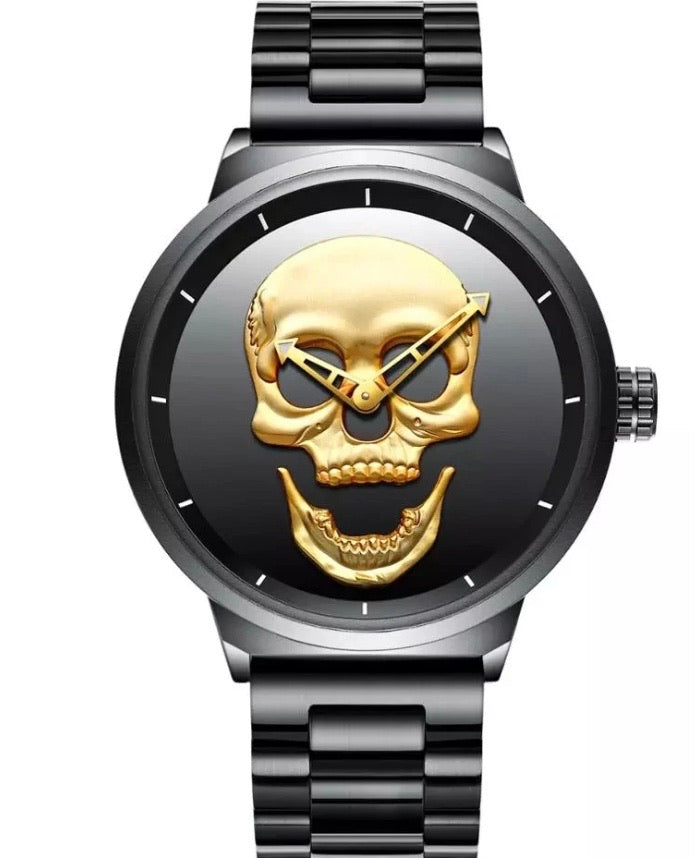 RELOJ Y PULSERA PARA HOMBRE | DÚO GOLDEN KING LION GOLD EDICIÓN ZAFIRO