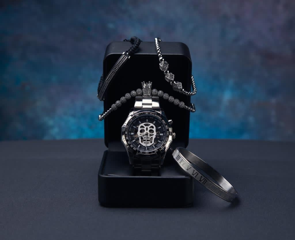 RELOJ Y PULSERAS UNISEX | DÚO MASTER SILVER