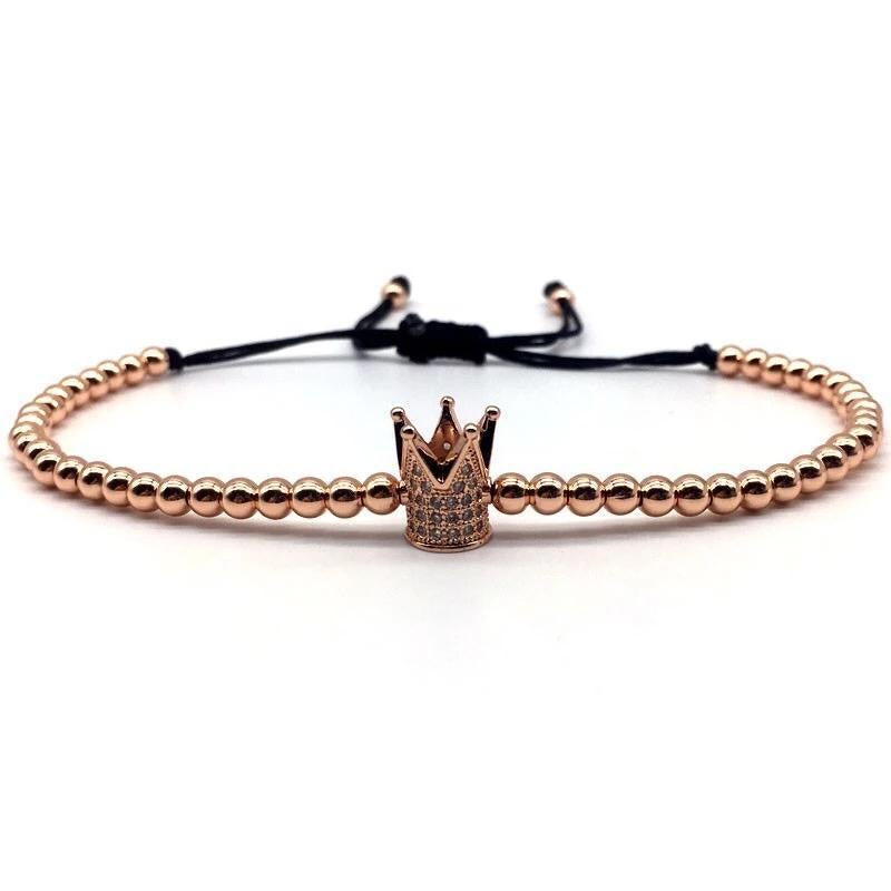 SET DE RELOG Y PULSERAS PARA DAMA | DÚO ROSE GOLD BLACK SKULL