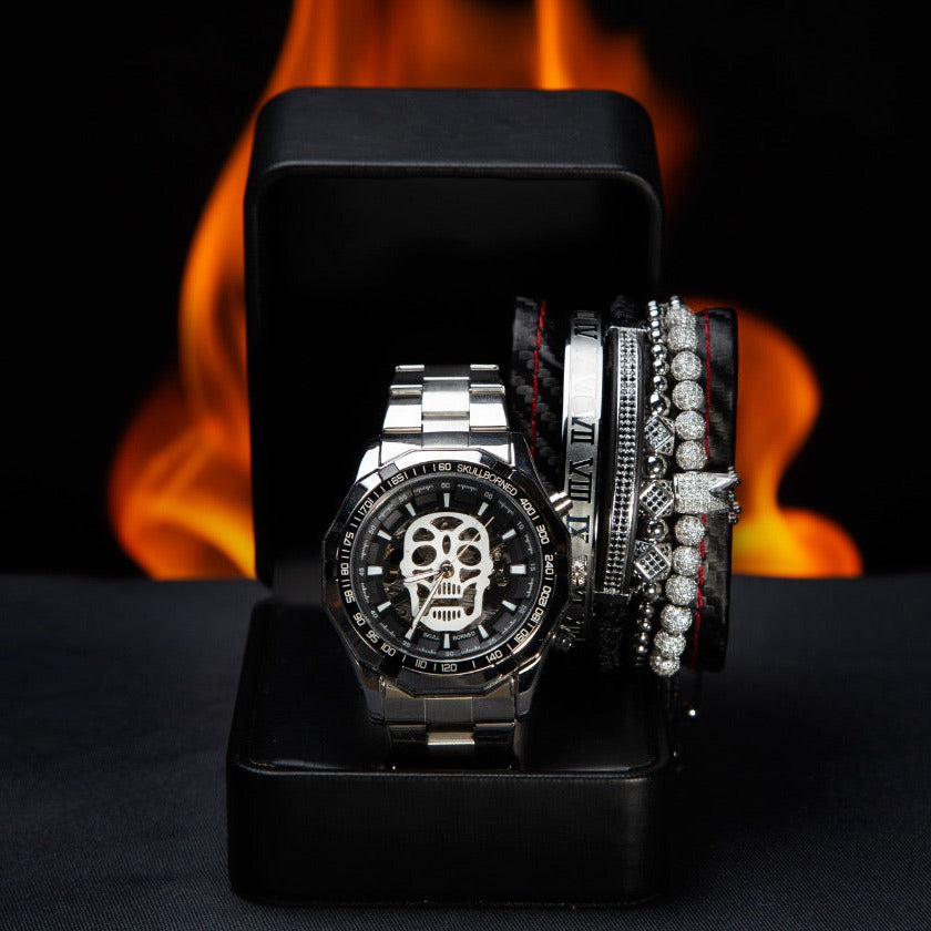 RELOJ Y PULSERAS UNISEX | DÚO MASTER SILVER