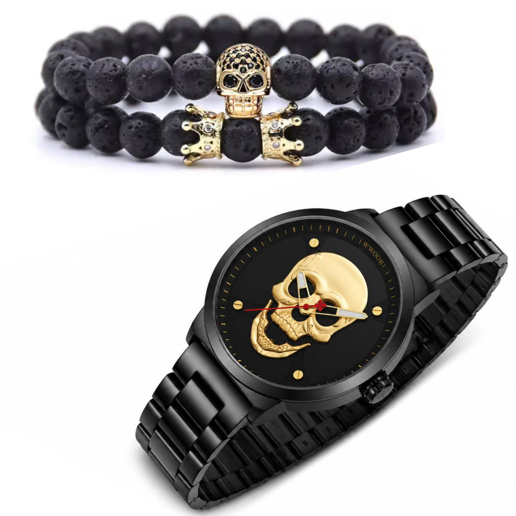 RELOJ Y PULSERA UNISEX | DÚO GOLD GHOST