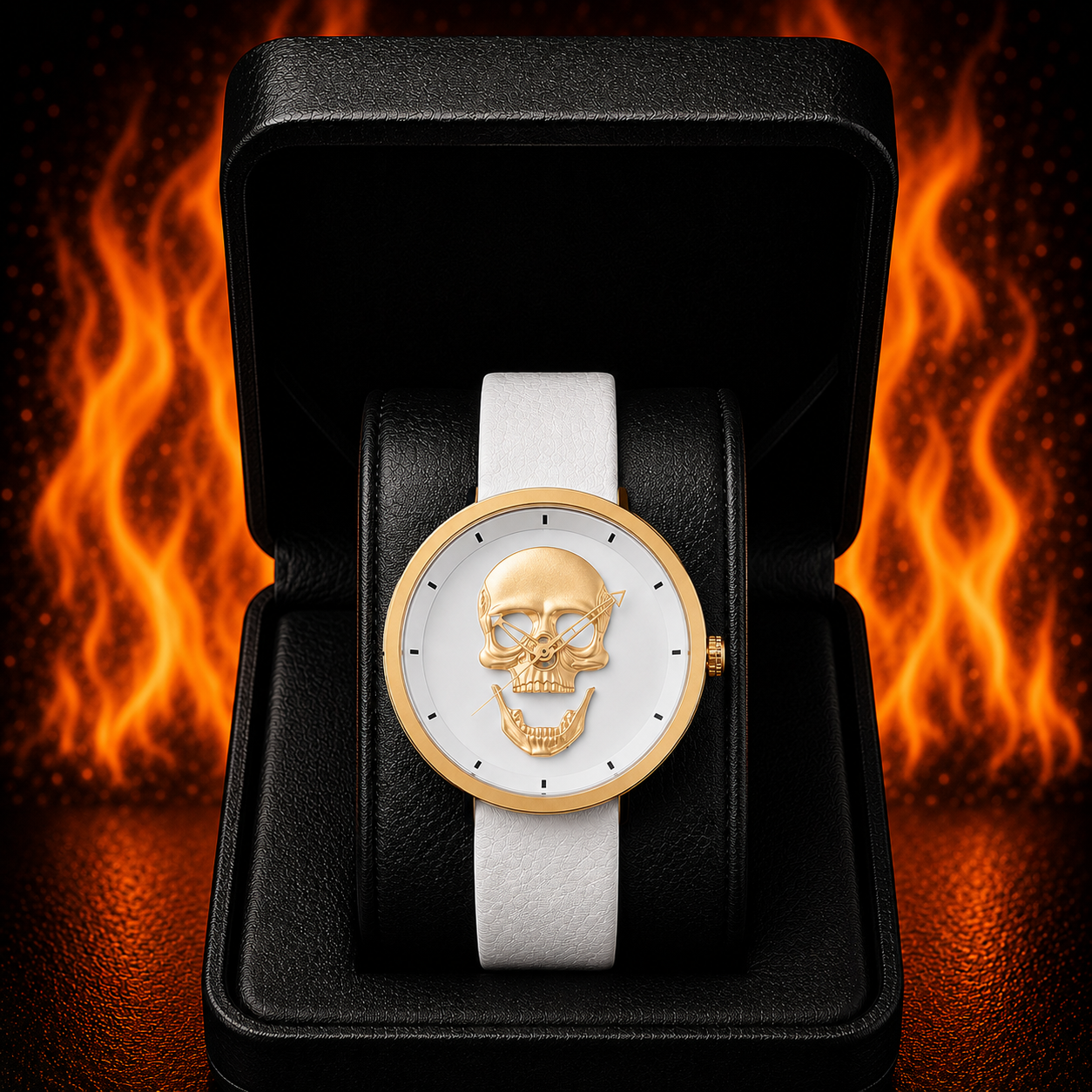 RELOJ PARA DAMA | WHITE SKULL