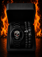 RELOJ Y PULSERA UNISEX | DÚO SILVER GHOST