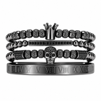 SET DE PULSERAS | MASTER SKULL BLACK