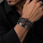 SET DE PULSERAS | MASTER SKULL BLACK
