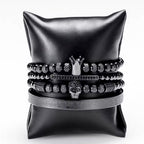 SET DE PULSERAS | MASTER SKULL BLACK