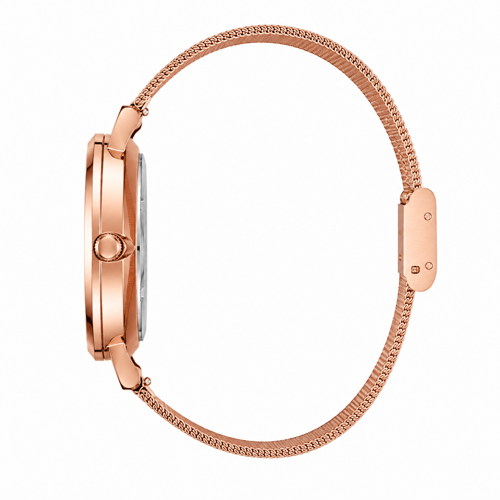 RELOJ PARA DAMA | ROSE GOLD BLACK SKULL