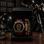 DÚO DE RELOJ Y PULSERAS TILL DEATH BROWN