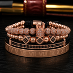 DÚO DE RELOJ Y PULSERAS TILL DEATH BROWN MASTER