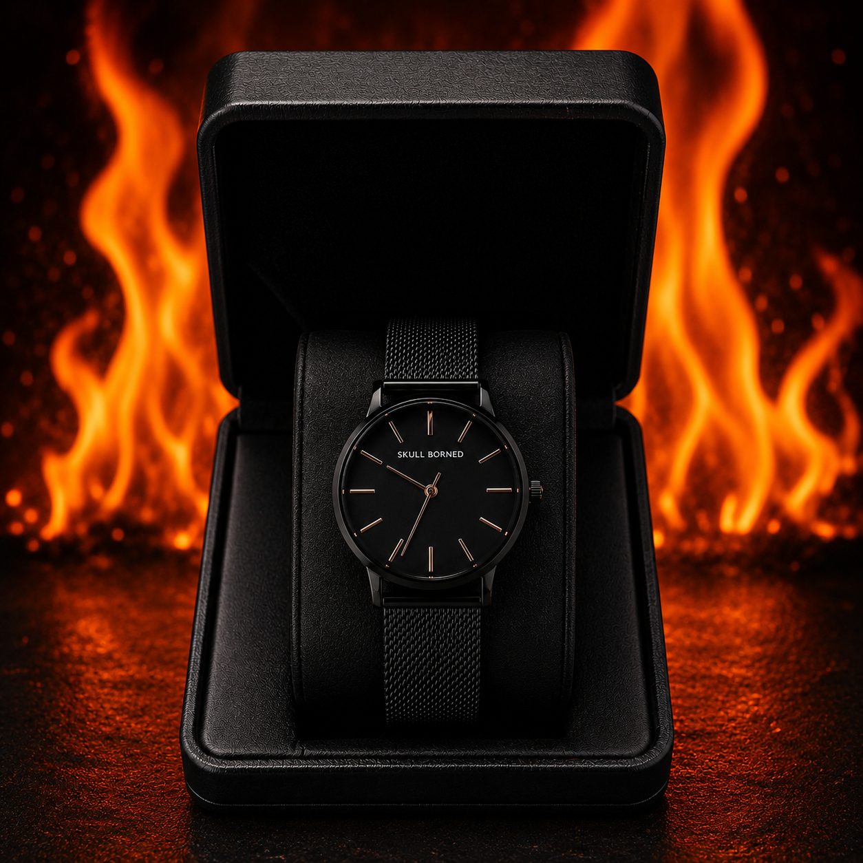 RELOJ PARA DAMA | COOPER BLACK SKULL