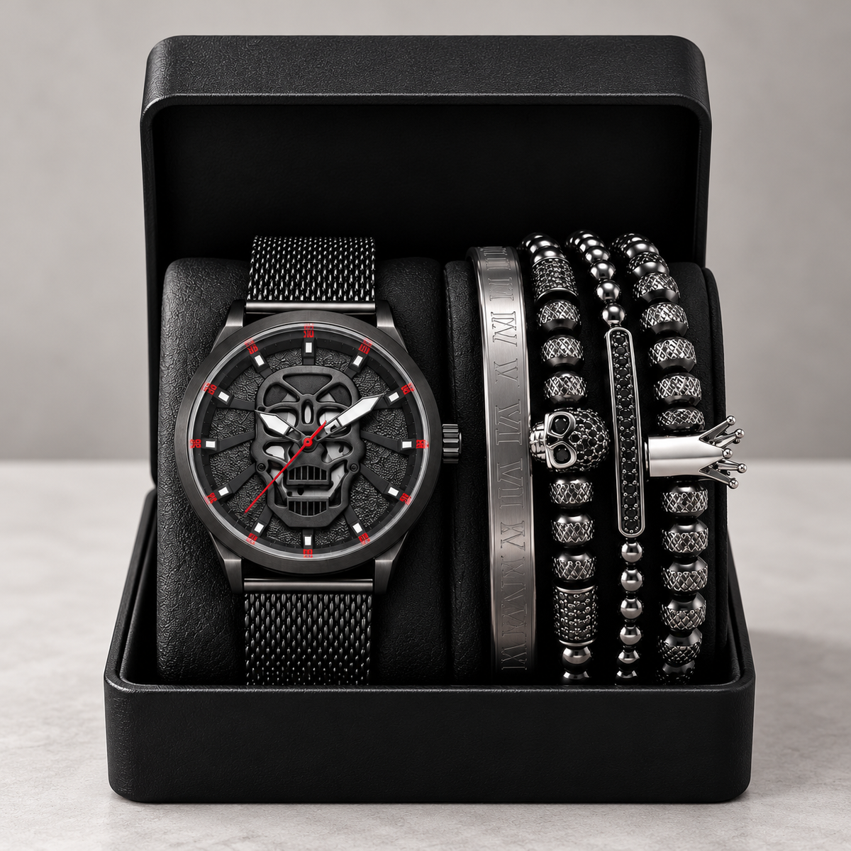 DÚO TILL DEATH BLACK STEEL SKULL