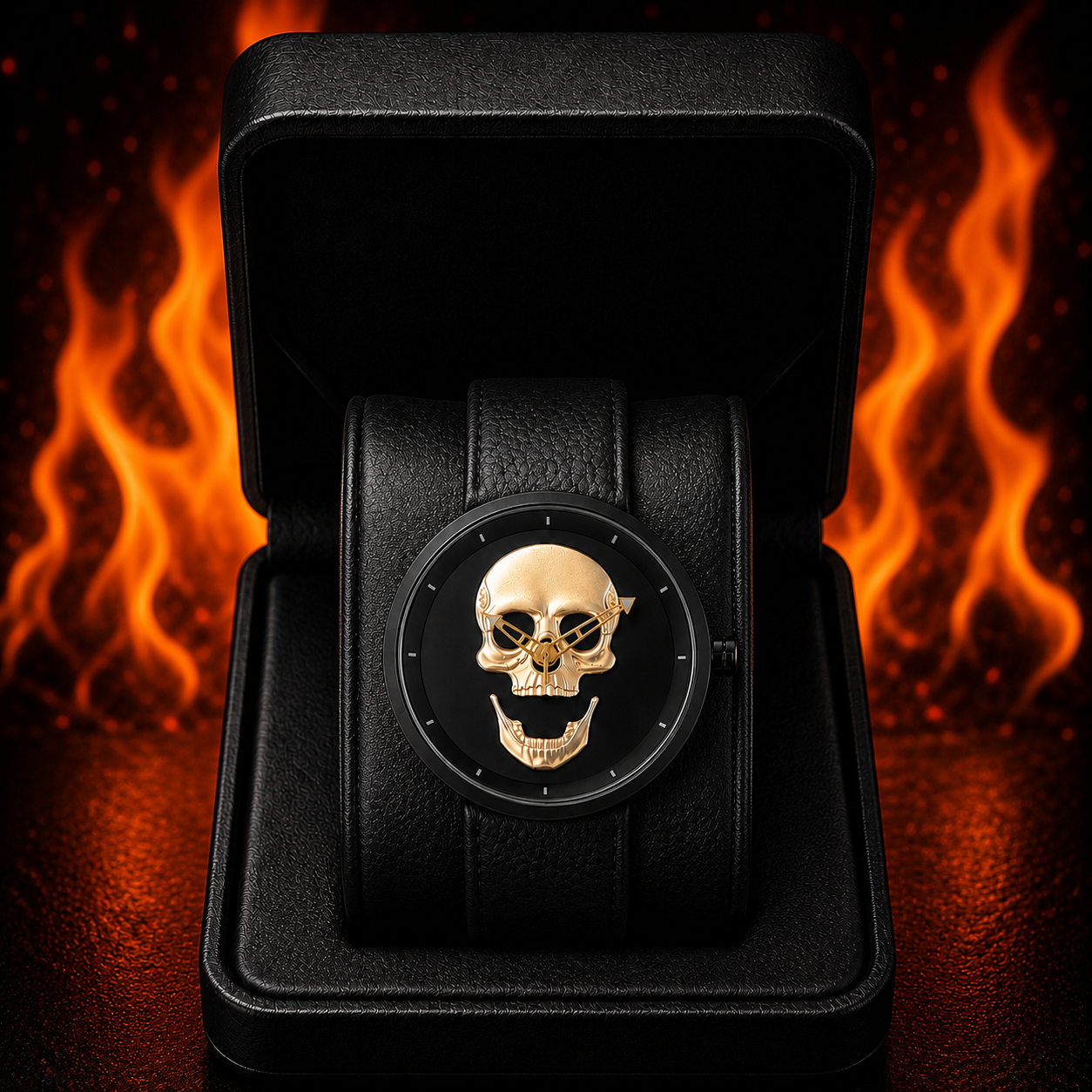 RELOJ PARA DAMA | BLACK SKULL LEATHER