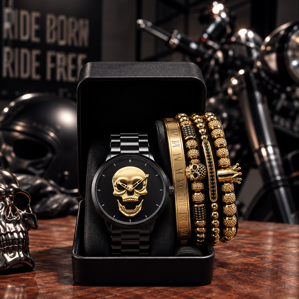 DÚO MEN GOLDEN MASTER SKULL