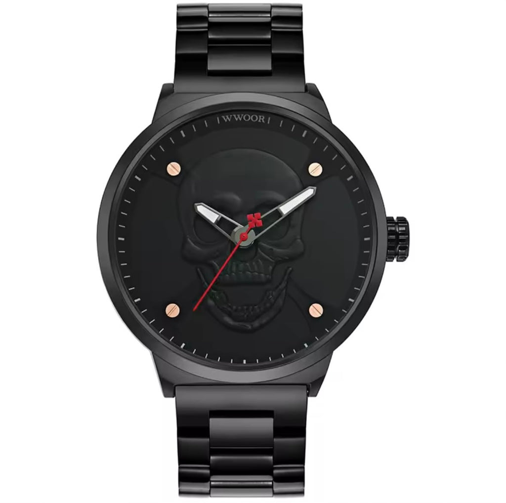 RELOJ Y PULSERA UNISEX | DÚO BLACK GHOST