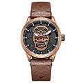 RELOJ DE CALAVERA SKULLBORNED BROWN