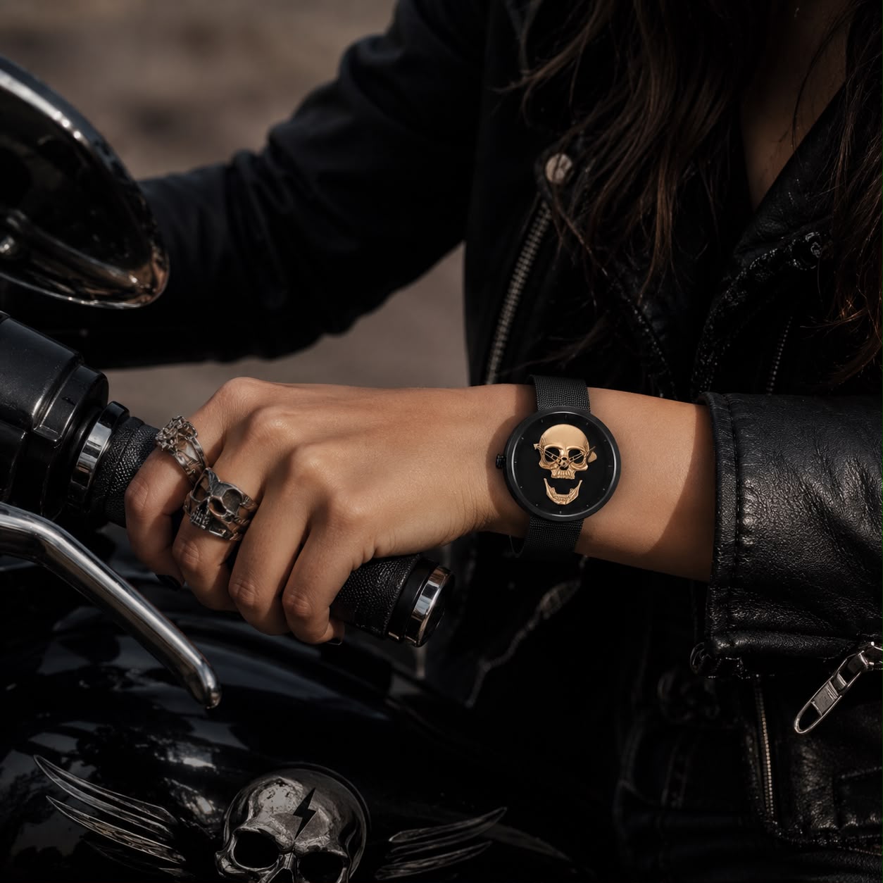 RELOJ PARA DAMA | BLACK SKULL