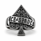 Anillo Ace of Spades en acero inoxidable 316L — Skullborned