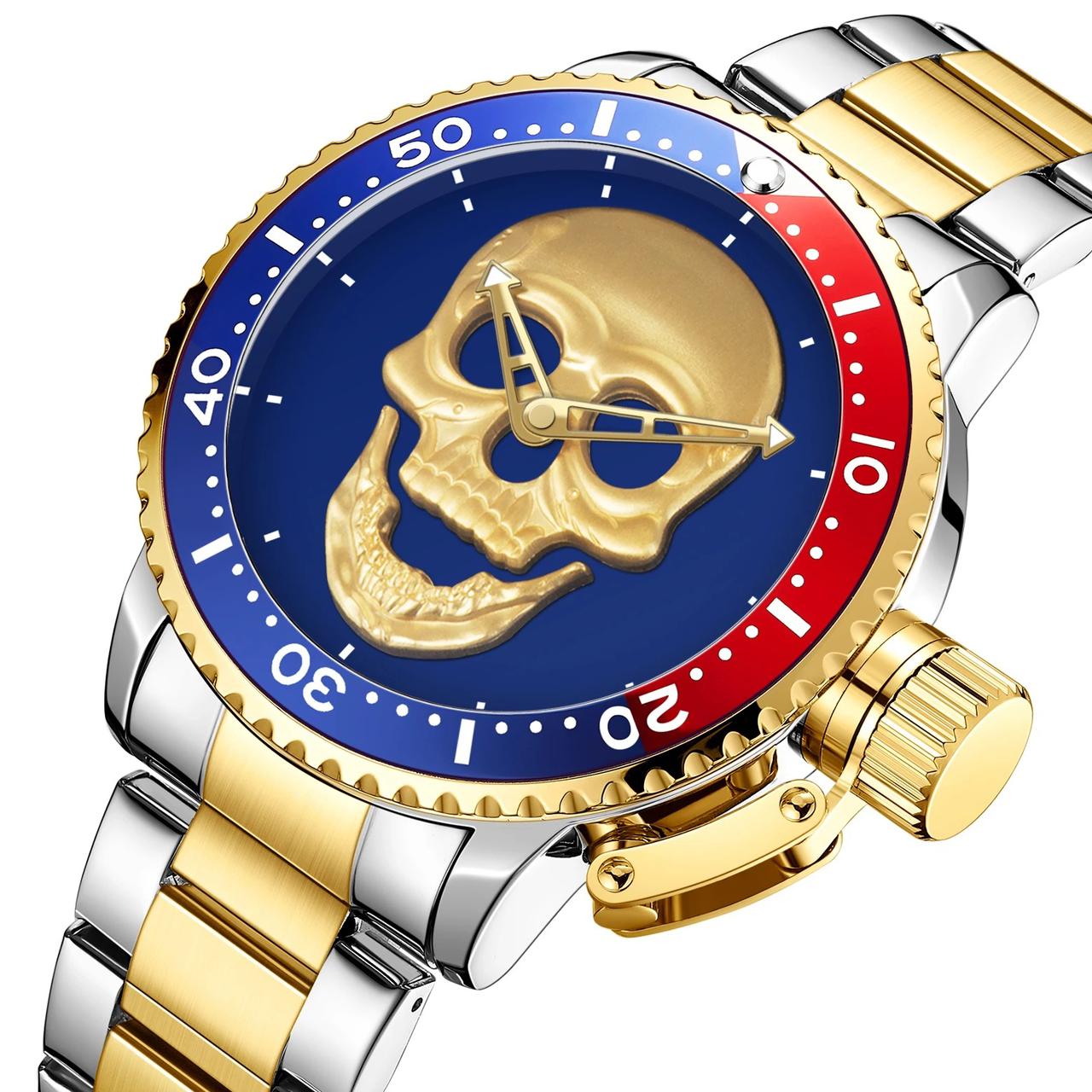 RELOJ PARA HOMBRE | BLUE ROCK SKULL