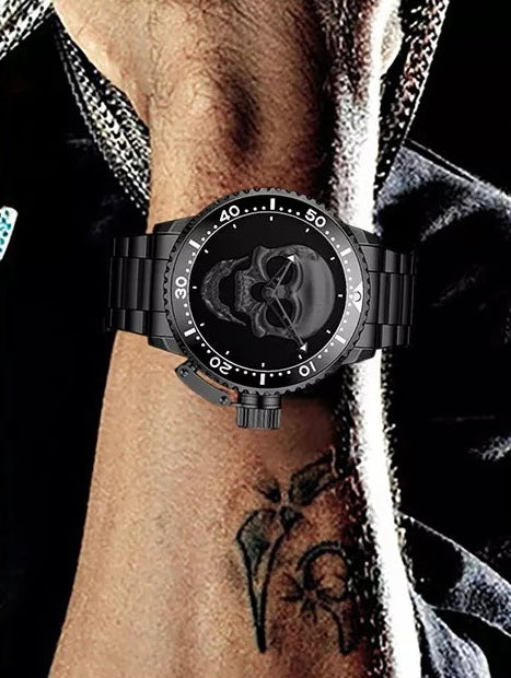 RELOJ PARA HOMBRE | BLACK ROCK SKULL — estilo 2