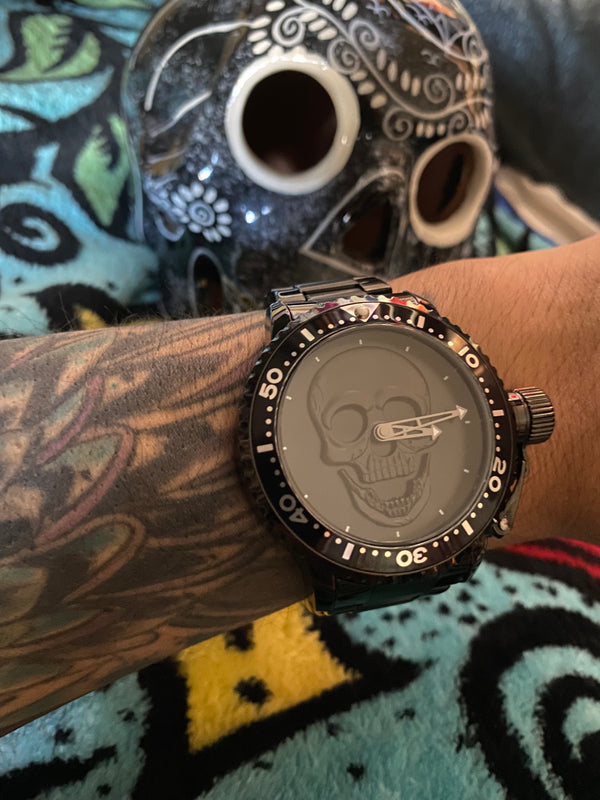 RELOJ PARA HOMBRE | BLACK ROCK SKULL — estilo 4
