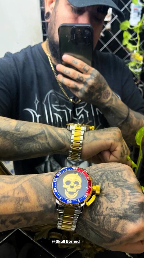 RELOJ PARA HOMBRE | BLUE ROCK SKULL — estilo 1