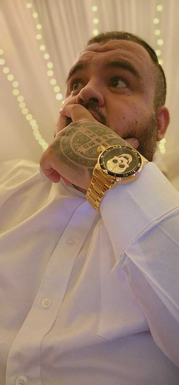 RELOJ PARA HOMBRE | DARK GOLDEN ROCK SKULL — estilo 3
