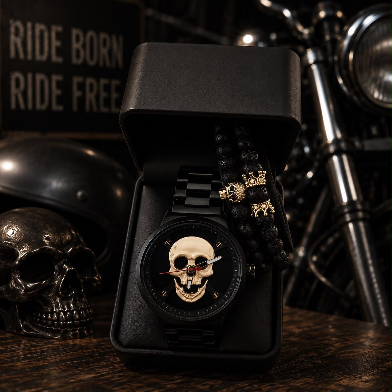 RELOJ Y PULSERA UNISEX | DÚO GOLD GHOST