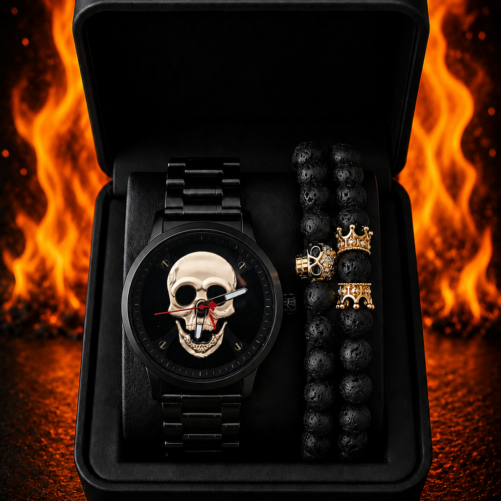 RELOJ Y PULSERA UNISEX | DÚO GOLD GHOST