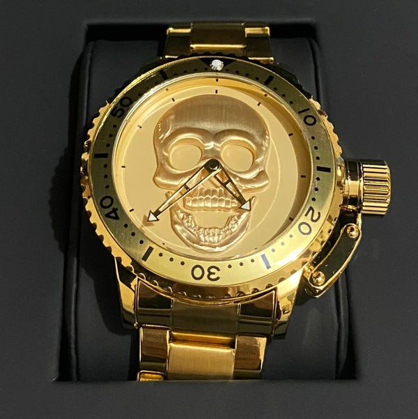 RELOJ PARA HOMBRE | GOLD ROCK SKULL — estilo 4
