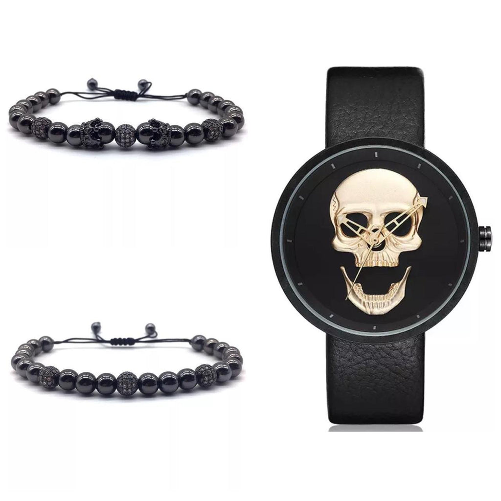 SET DE RELOJ, PULSERAS Y DIJE PARA MUJER | LUXURY LEATHER PACKET