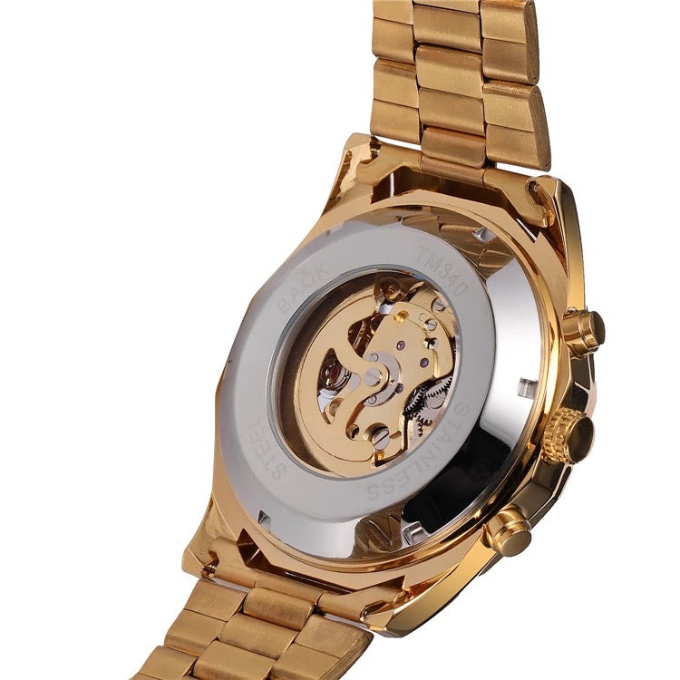 RELOJ Y PULSERAS UNISEX | DÚO SUPER MASTER GOLD