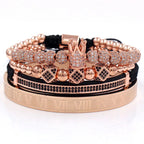 SET DE PULSERAS UNISEX | MASTER GOLD ROSE