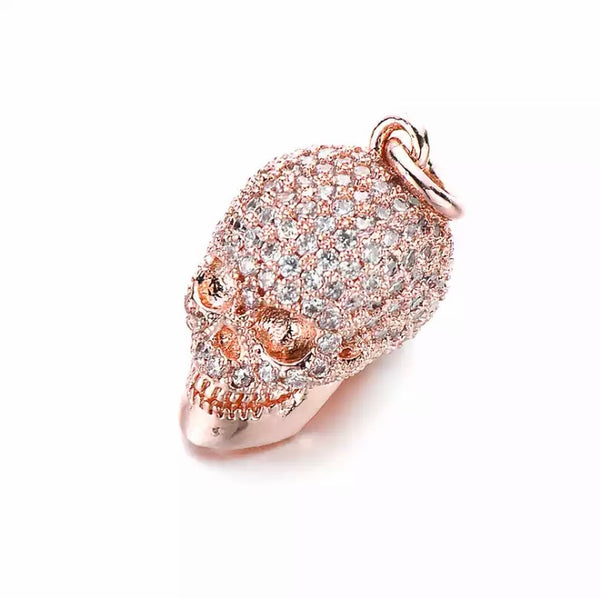 DIJE UNISEX | CALAVERA GOLD ROSE SKULL