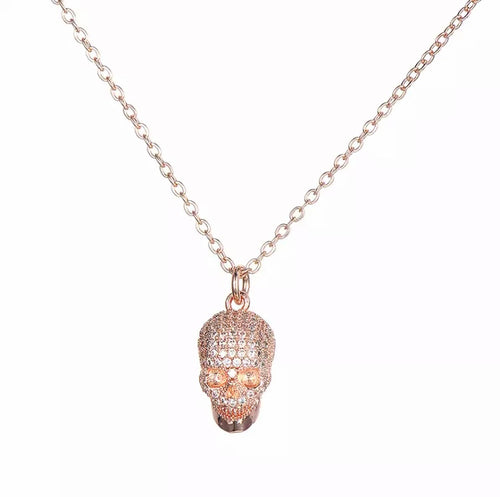 DIJE UNISEX | DIJE DE CALAVERA GOLD ROSE SKULL