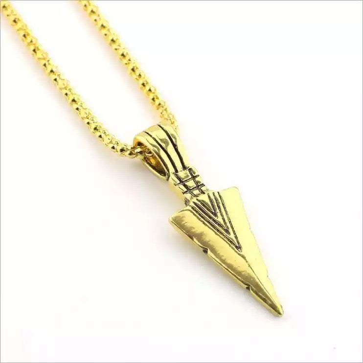 DIJE DE FLECHA UNISEX | SKULL GOLD ARROW