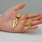 DIJE DE FLECHA UNISEX | SKULL GOLD ARROW