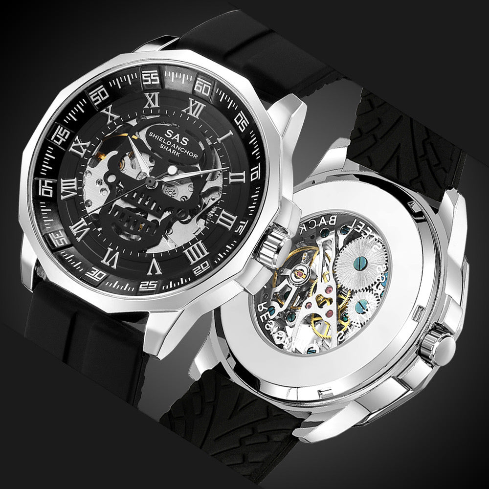 RELOJ PARA HOMBRE | SKULL SHARK BLACK