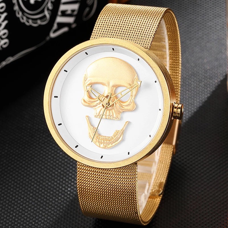 RELOJ PARA DAMA | GOLD SKULL
