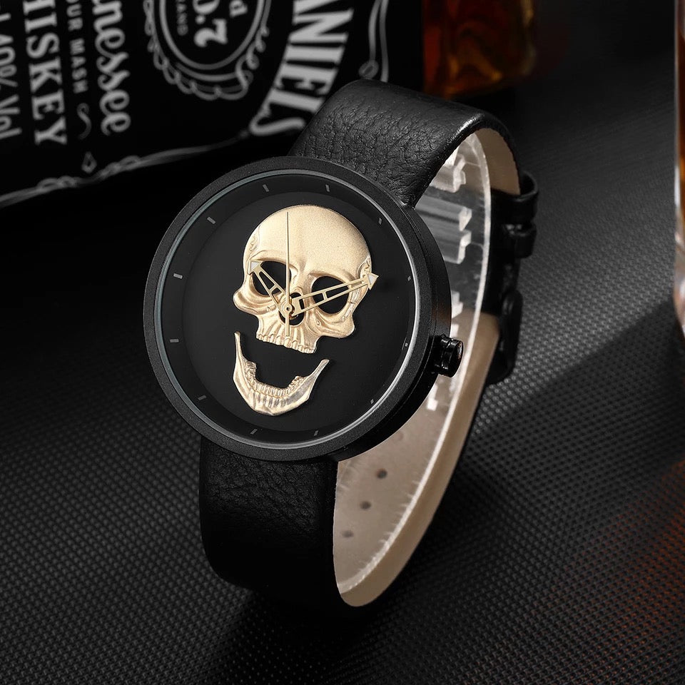 RELOJ PARA DAMA | BLACK SKULL LEATHER