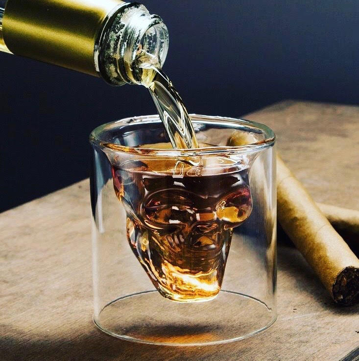 VASO PARA WHISKY | SKULL GLASS